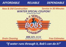 Bob's Plumbing Postcard