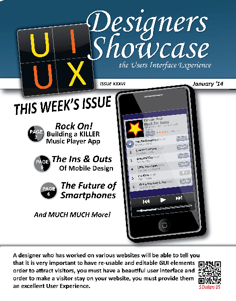UI/UX Magazine Cover