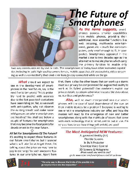 UI/UX Magazine Future of Smartphones