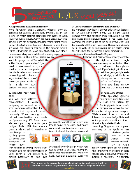 UI/UX Magazine Icon Design